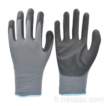 HESPAX 13G Polyester nitrile Gants de travail finition sableux